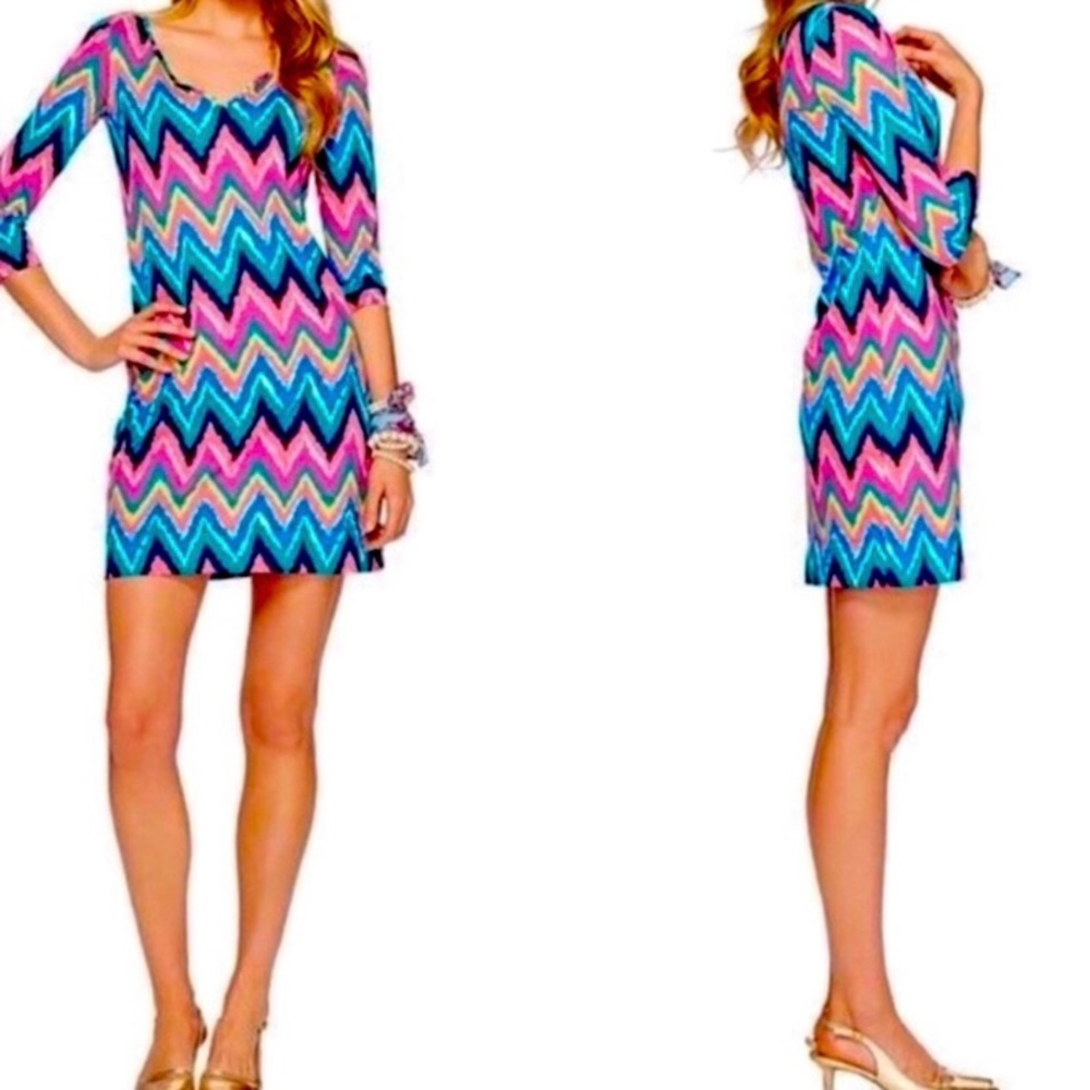 Lilly Pulitzer Gretchen Pima Cotton Shift Dress - Picture 11 of 14